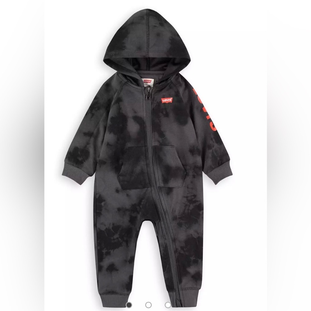Levi’s Baby Boy Zip Up Coveralls Size 6 month All Over Tie Dyed​​